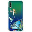 For Huawei Enjoy 10 Lucency Painted TPU Protective Case(Mermaid) - 1