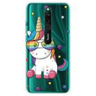 For Xiaomi Redmi 8 Lucency Painted TPU Protective Case(Glasses Unicorn) - 1