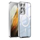 For Samsung Galaxy S21 Ultra Frosted Metal Phone Case(Silver) - 1