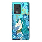 For Galaxy S20 Ultra Lucency Painted TPU Protective Case(Blue Flower Unicorn) - 1