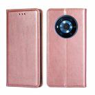 For Honor Magic3 Gloss Oil Solid Color Magnetic Leather Phone Case(Rose Gold) - 1