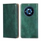 For Honor Magic3 Gloss Oil Solid Color Magnetic Leather Phone Case(Green) - 1