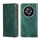 For Honor Magic3 Pro Gloss Oil Solid Color Magnetic Leather Phone Case(Green) - 1