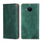 For Nokia C20 Plus Gloss Oil Solid Color Magnetic Leather Phone Case(Green) - 1