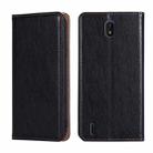 For Nokia C01 Plus / C1 2nd Edition Gloss Oil Solid Color Magnetic Leather Phone Case(Black) - 1