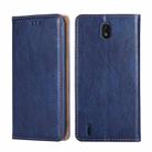 For Nokia C01 Plus / C1 2nd Edition Gloss Oil Solid Color Magnetic Leather Phone Case(Blue) - 1