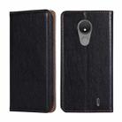 For Nokia C21 Gloss Oil Solid Color Magnetic Leather Phone Case(Black) - 1