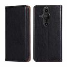 For Sony Xperia Pro-I Gloss Oil Solid Color Magnetic Leather Phone Case(Black) - 1