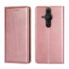 For Sony Xperia Pro-I Gloss Oil Solid Color Magnetic Leather Phone Case(Rose Gold) - 1