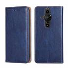 For Sony Xperia Pro-I Gloss Oil Solid Color Magnetic Leather Phone Case(Blue) - 1