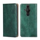 For Sony Xperia Pro-I Gloss Oil Solid Color Magnetic Leather Phone Case(Green) - 1