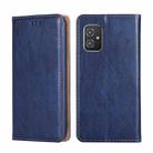 For Asus Zenfone 8 ZS590KS Gloss Oil Solid Color Magnetic Leather Phone Case(Blue) - 1