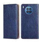 For Huawei nova 8i Gloss Oil Solid Color Magnetic Leather Phone Case(Blue) - 1