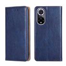 For Huawei nova 9 Gloss Oil Solid Color Magnetic Leather Phone Case(Blue) - 1