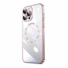 For iPhone 12 Pro Magsafe Magnetic Electroplated PC Phone Case(Pink) - 1