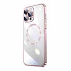 For iPhone 12 Pro Max Magsafe Magnetic Electroplated PC Phone Case(Pink) - 1