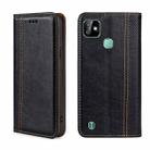 For Infinix Smart HD 2021 Grid Texture Magnetic Flip Leather Phone Case(Black) - 1