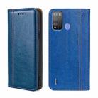 For Itel Vision 1 Pro Grid Texture Magnetic Flip Leather Phone Case(Blue) - 1