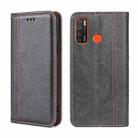 For Tecno Camon 15/Camon 15 Air/Spark 5/Spark 5 Pro Grid Texture Magnetic Flip Leather Phone Case(Grey) - 1