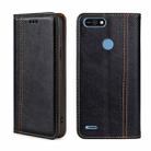 For Tecno Pop 2/Pop 2 F/Pop 2 Pro/Pop 2 Power/Itel P13 Grid Texture Magnetic Flip Leather Phone Case(Black) - 1