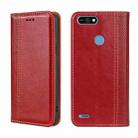 For Tecno Pop 2/Pop 2 F/Pop 2 Pro/Pop 2 Power/Itel P13 Grid Texture Magnetic Flip Leather Phone Case(Red) - 1