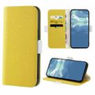 For Xiaomi Redmi 9 Candy Color Litchi Texture Leather Phone Case(Yellow) - 1