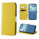 For Xiaomi Redmi 9A Candy Color Litchi Texture Leather Phone Case(Yellow) - 1