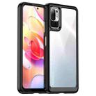 For Xiaomi Redmi Note 10 5G Colorful Series Acrylic + TPU Phone Case(Black) - 1