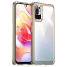 For Xiaomi Redmi Note 10T 5G Colorful Series Acrylic + TPU Phone Case(Transparent Grey) - 1