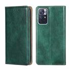 For Xiaomi Redmi Note 11 China / Poco M4 Pro 5G Gloss Oil Solid Color Magnetic Leather Phone Case(Green) - 1