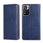 For Xiaomi Redmi Note 11 Pro 5G / Pro Plus 5G Gloss Oil Solid Color Magnetic Leather Phone Case(Blue) - 1