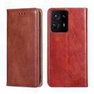 For Xiaomi Mix 4 Gloss Oil Solid Color Magnetic Leather Phone Case(Brown) - 1