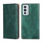 For OnePlus 9RT 5G Gloss Oil Solid Color Magnetic Leather Phone Case(Green) - 1