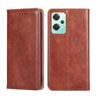For OnePlus Nord CE 2 Lite 5G Gloss Oil Solid Color Magnetic Leather Phone Case(Brown) - 1