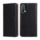 For OnePlus Nord CE 5G Gloss Oil Solid Color Magnetic Leather Phone Case(Black) - 1