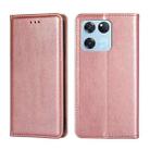 For OnePlus Ace Racing Gloss Oil Solid Color Magnetic Leather Phone Case(Rose Gold) - 1