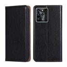 For ZTE Blade V30 Gloss Oil Solid Color Magnetic Leather Phone Case(Black) - 1