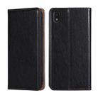 For ZTE Blade L210 Gloss Oil Solid Color Magnetic Leather Phone Case(Black) - 1