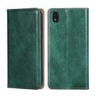 For ZTE Blade L210 Gloss Oil Solid Color Magnetic Leather Phone Case(Green) - 1