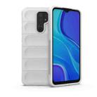 For Xiaomi Redmi 9 Magic Shield TPU + Flannel Phone Case(White) - 1