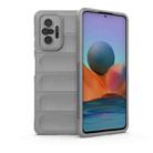 For Xiaomi Redmi Note 10 Pro 4G Magic Shield TPU + Flannel Phone Case(Grey) - 1