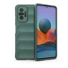 For Xiaomi Redmi Note 10 Pro 4G Magic Shield TPU + Flannel Phone Case(Green) - 1