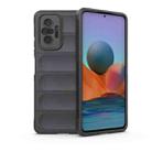 For Xiaomi Redmi Note 10 Pro 4G Magic Shield TPU + Flannel Phone Case(Dark Grey) - 1