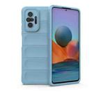 For Xiaomi Redmi Note 10 Pro 4G Magic Shield TPU + Flannel Phone Case(Sky Blue) - 1