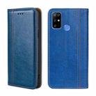 For DOOGEE X96 Pro Grid Texture Magnetic Flip Leather Phone Case(Blue) - 1