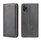 For UMIDIGI A11 Grid Texture Magnetic Flip Leather Phone Case(Grey) - 1