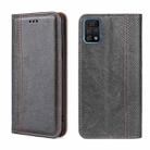 For UMIDIGI A11 Pro Max Grid Texture Magnetic Flip Leather Phone Case(Grey) - 1