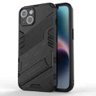 For iPhone 14 Punk Armor 2 in 1 PC + TPU Phone Case (Black) - 1