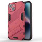 For iPhone 14 Punk Armor 2 in 1 PC + TPU Phone Case (Light Red) - 1