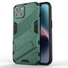 For iPhone 14 Plus Punk Armor 2 in 1 PC + TPU Phone Case (Green) - 1